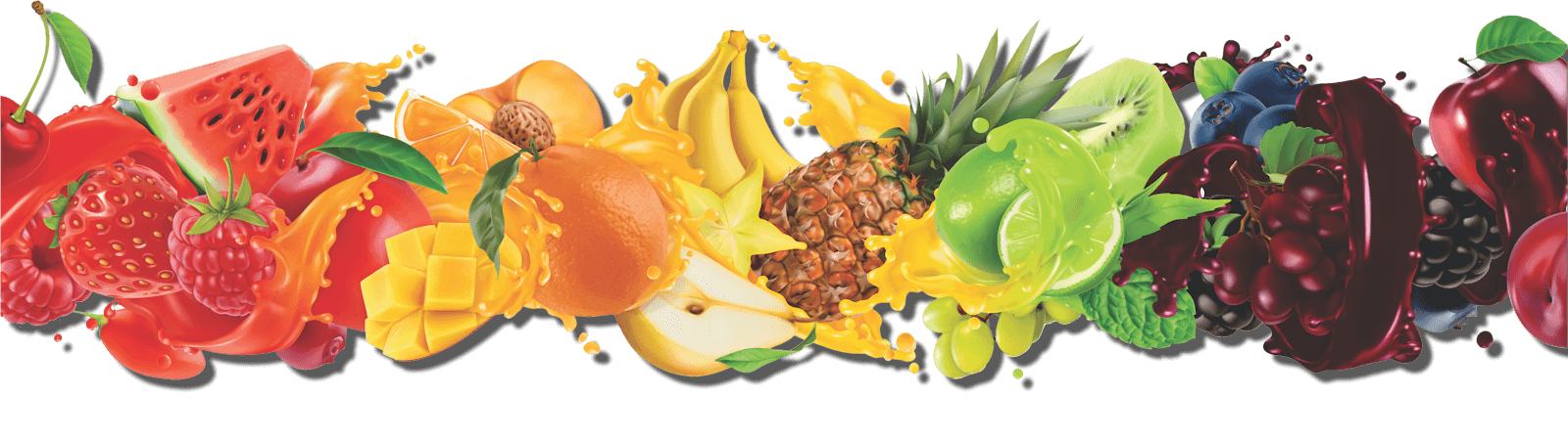 A selection of fresh fruit used to make Supreme Fruit Juice Nectars.